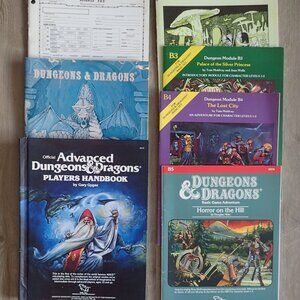 Vintage 1980s Dungeons & Dragons Book Lot